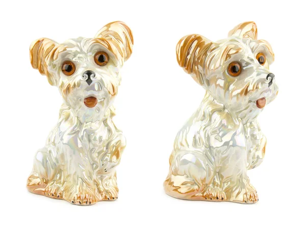Figurinha de porcelana cão retro — Fotografia de Stock