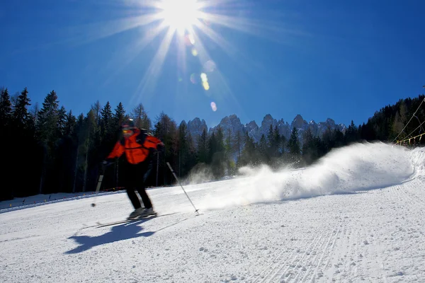 Der Skifahrer — Stockfoto