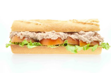 Tasty sandwiches of tuna clipart