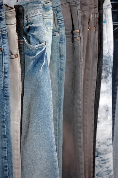 Lijn van jeans — Stockfoto