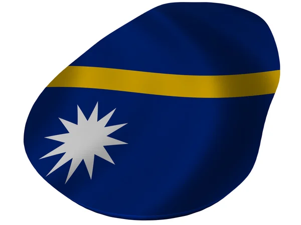 Zászló és térkép Nauru — Stock Fotó