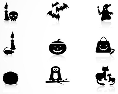 Halloween icons set 2 clipart