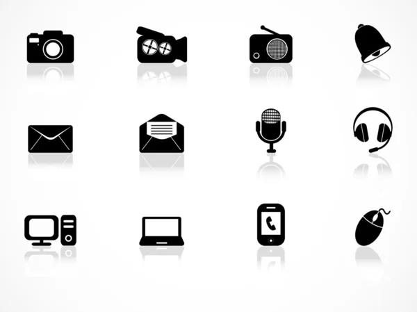 Conjunto de ícones de comunicação — Vetor de Stock