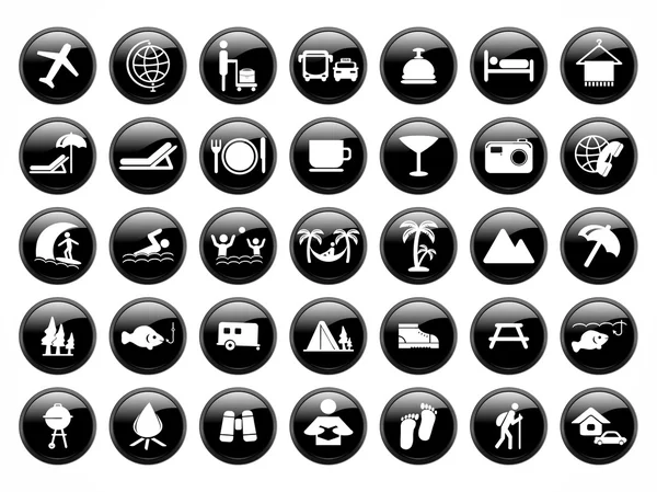 siyah Web düğmeleri