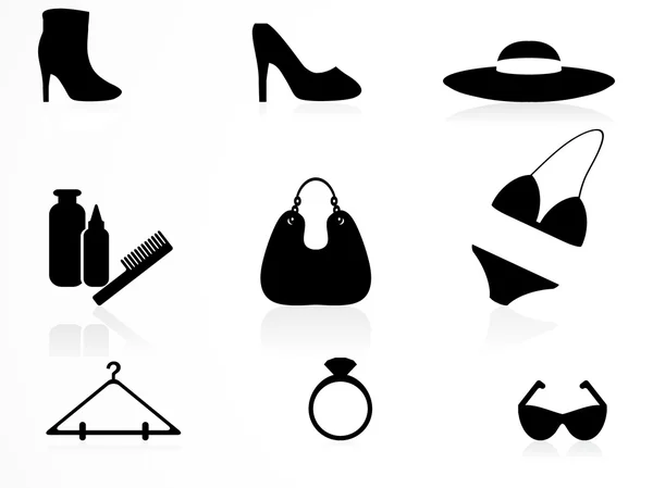 Set de icoane accesorii pentru femei — Vector de stoc