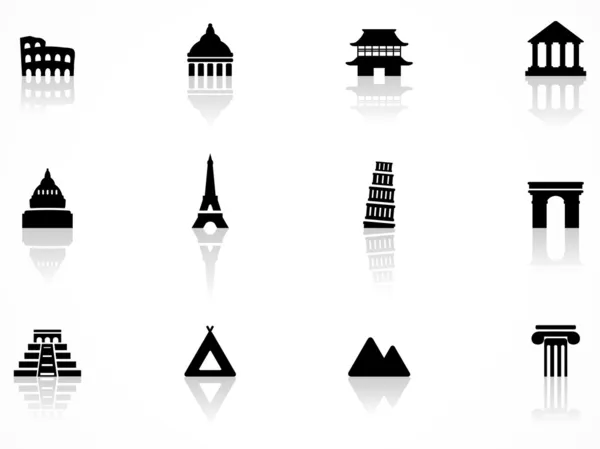 Icônes emblématiques — Image vectorielle