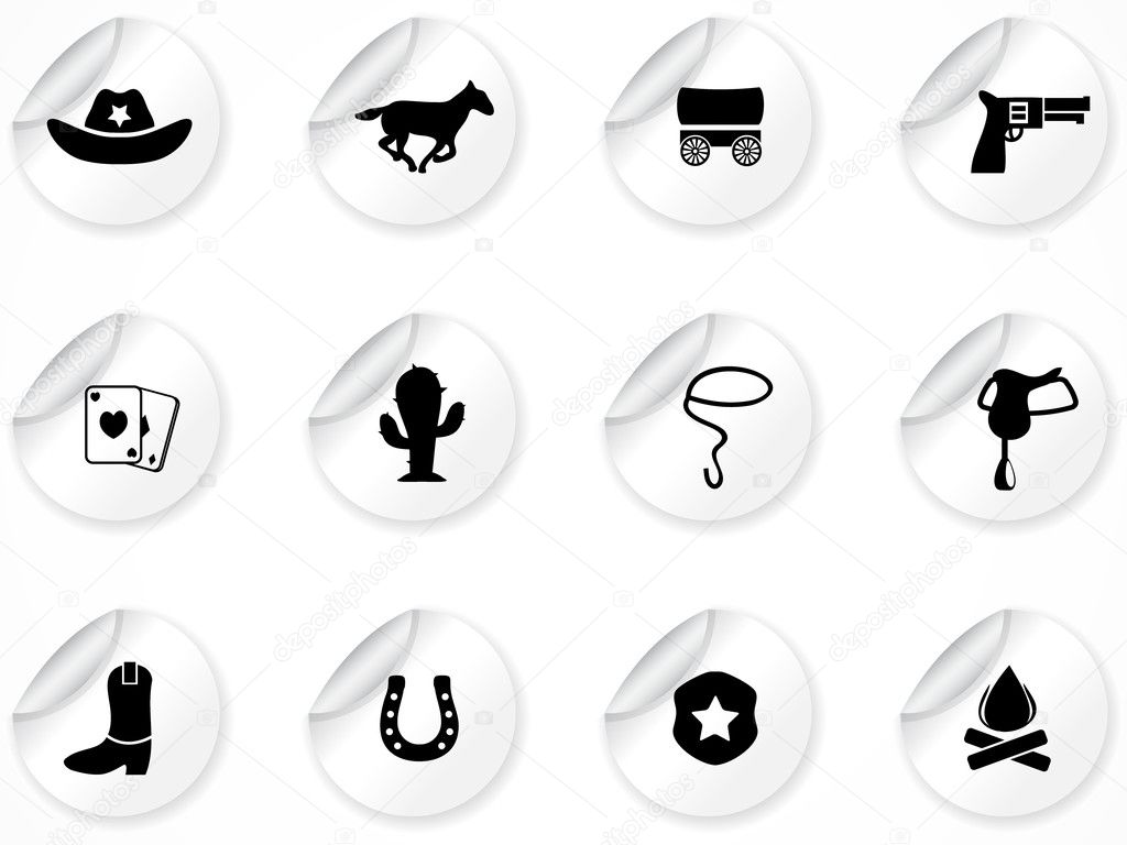 Stickers with icons