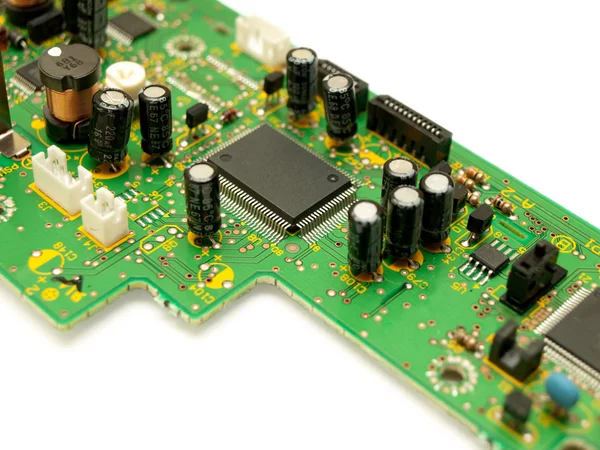 Fragment of a circuit board. — Stock Photo, Image