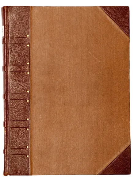 Copertina bianca di un libro d'epoca Foto Stock