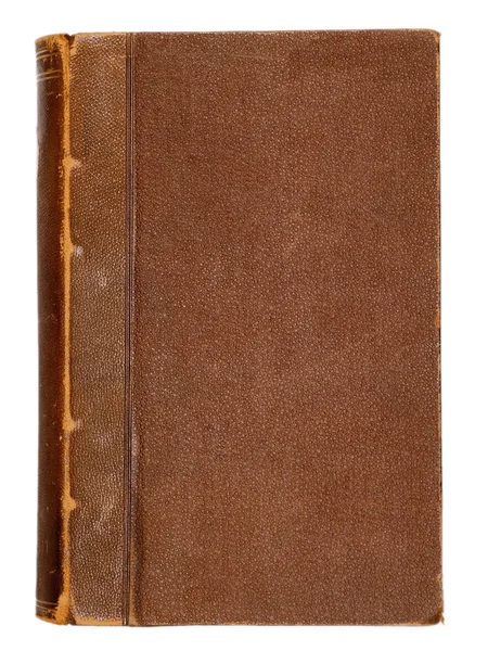 Copertina bianca di un libro d'epoca Fotografia Stock