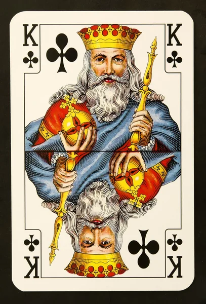 Król kart do gry — Zdjęcie stockowe