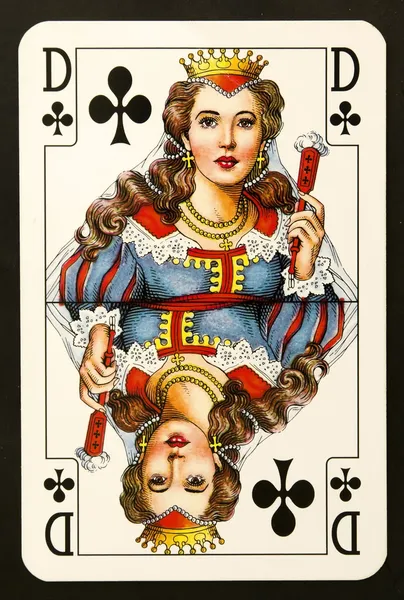 Playing card queen — Stock Photo, Image