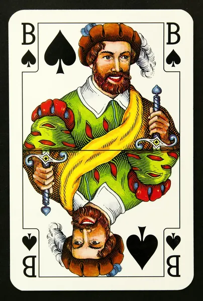 Knave playing card — Stock Photo, Image