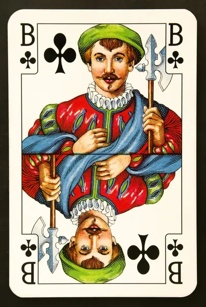 Playing card club — Stock Photo, Image