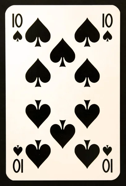 Spielkarte zehn — Stockfoto
