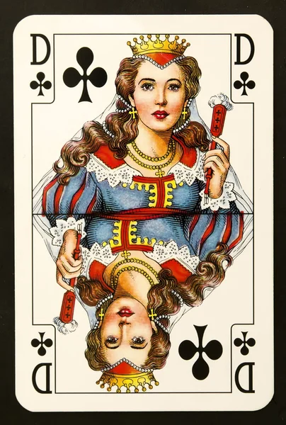 Spielkarten-Königin Stockbild