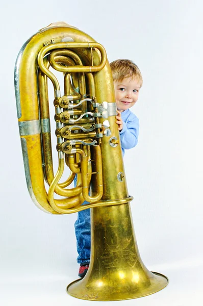 Piccolo musicista . — Foto Stock