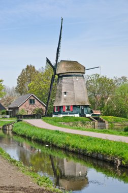 Wind Mill. Vertical view clipart