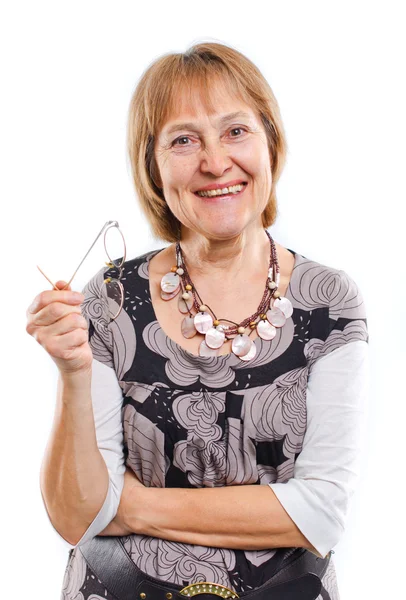 Happy Senior Woman With A Lovely Smile — Stock Photo, Image