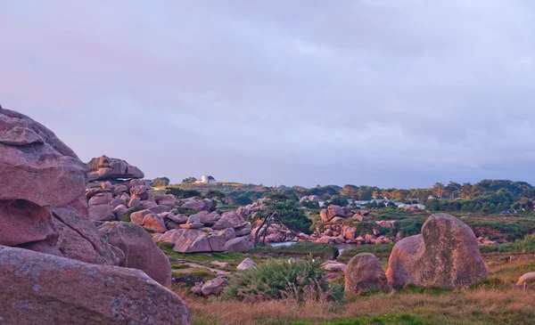 Panorama Côte de granit rose — Stockfoto
