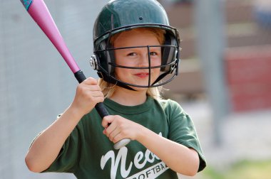 Softball with a Smile clipart