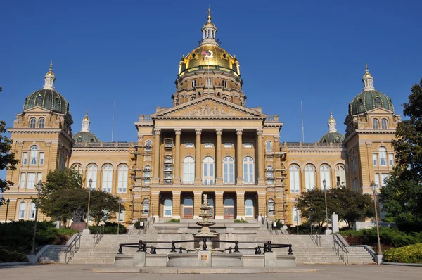 Bâtiment du Capitole de l'État de Des Moines Iowa — Photo