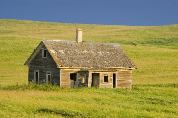 大草原の放棄のホームステッド ストック写真