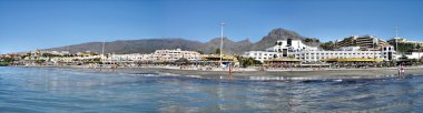 Beach panorama on Tenerife clipart