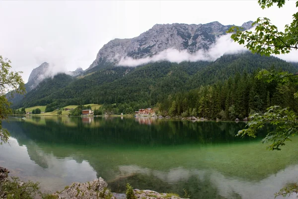 The Hintersee before the Reiteralpe — Stock Photo, Image