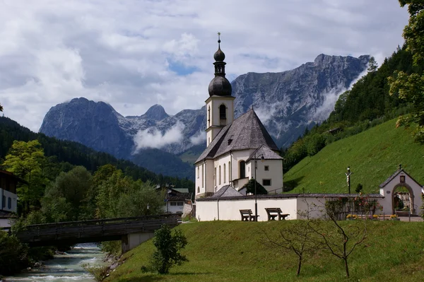 Church St. Sebastian in Ramsau — Stock Photo, Image