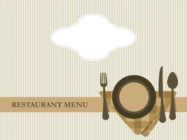 Vettore di progettazione menu ristorante — Vettoriale Stock