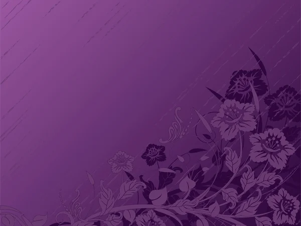 Fialový květinové pozadí — Stockový vektor