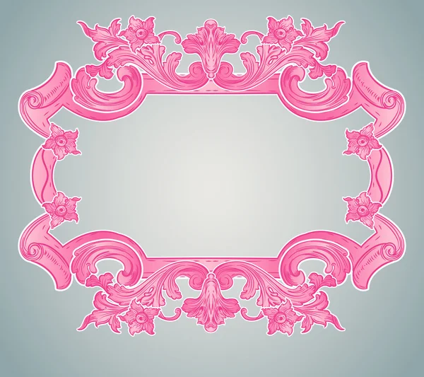 Розовые рамки — стоковый вектор