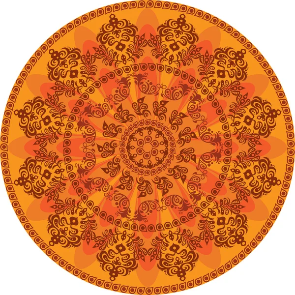 Arrière-plan rond avec l'ornement islamique — Image vectorielle
