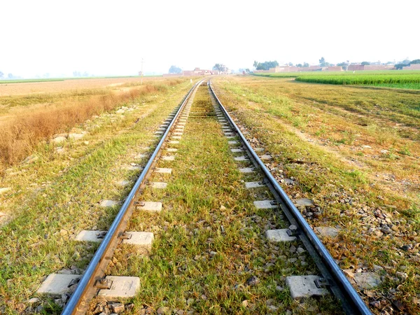 Železniční trať nekonečná — Stock fotografie