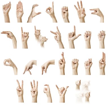 ASL Alphabet clipart