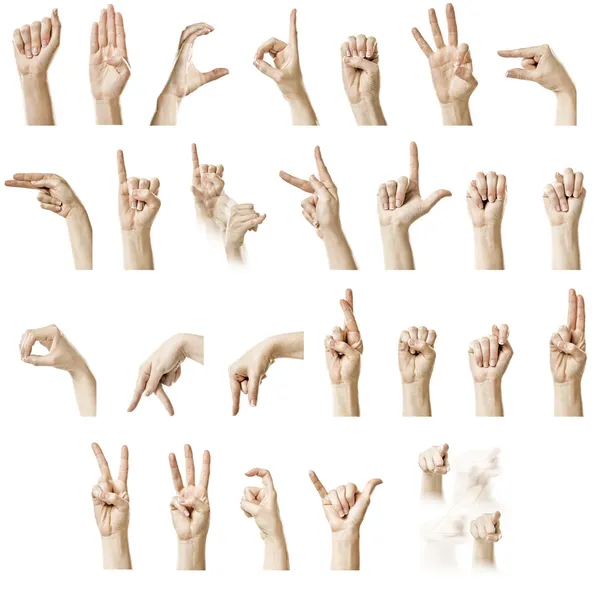 ASL alfabesi — Stok fotoğraf