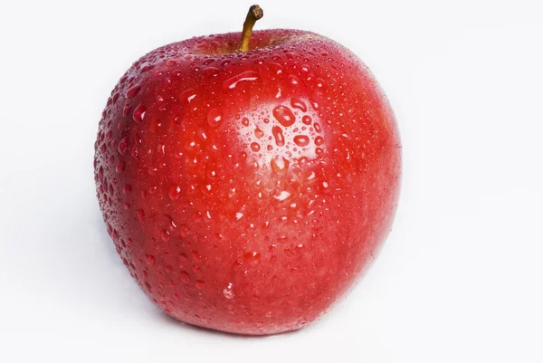 Απομονωμένες κόκκινο μήλο — Φωτογραφία Αρχείου