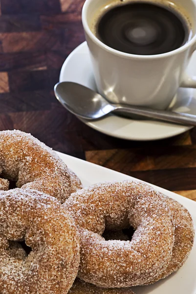 Donuts e café — Fotografia de Stock