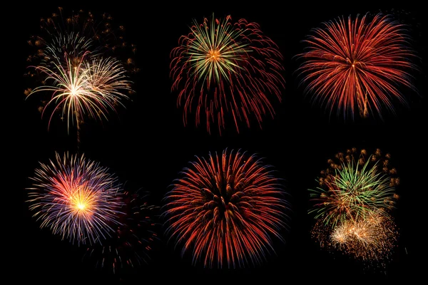 stock image Colorful fireworks bursts