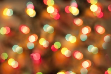 Colorful lights with bokeh blurs clipart