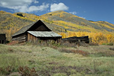 Abandoned House in Colorado Ghost Town clipart