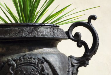 Bronze pot detail clipart