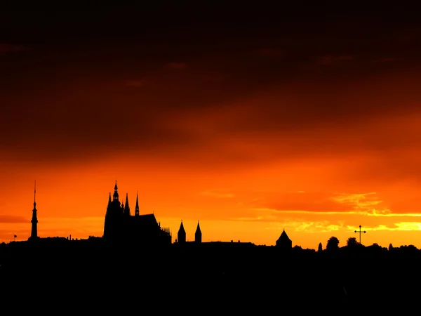 stock image Prague sunset