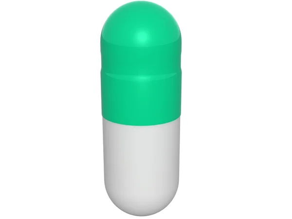 One green capsule — Stock Photo, Image