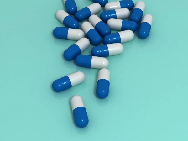 Pills on table — Stock Photo, Image