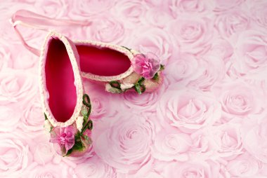 Pink Ballet Slippers clipart