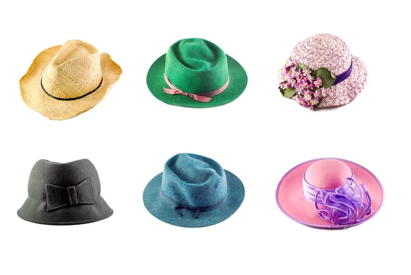 Collage cappelli — Foto Stock