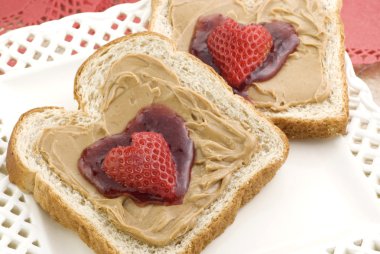 Valentine Peanut Butter and Jelly clipart