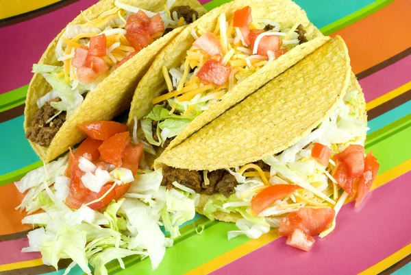 stock image Three Filled Tacos